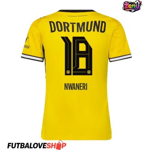Dres Borussia Dortmund Ethan Nwaneri #18 Domáci pre Ženy 2026-27 Krátky Rukáv